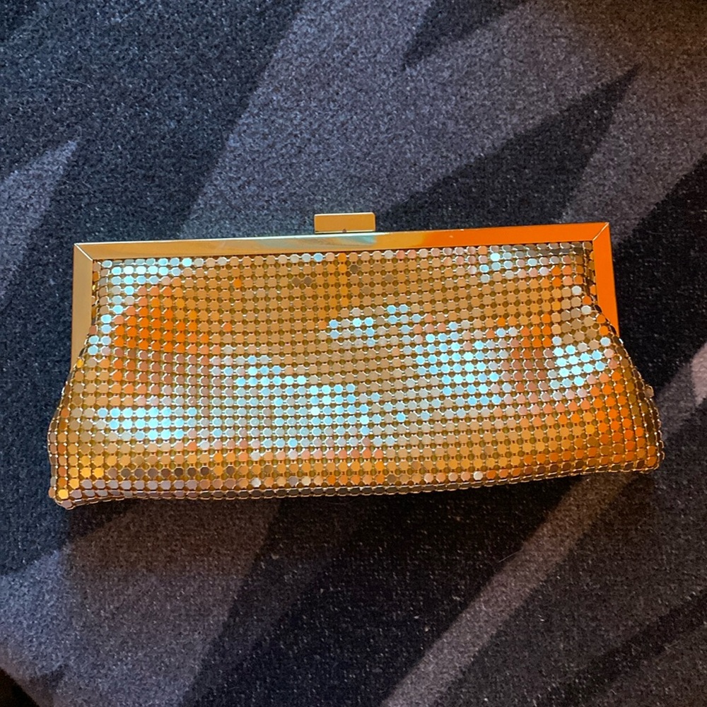 Elegant gold evening clutch
